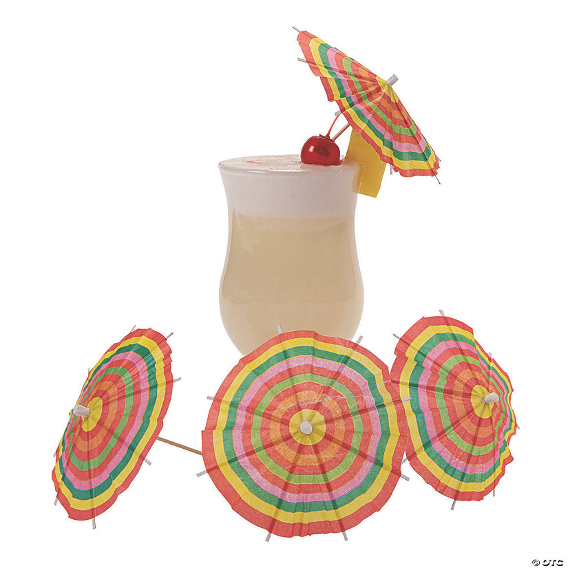 Bulk  60 Pc. Fiesta Cocktail Umbrella Picks Image