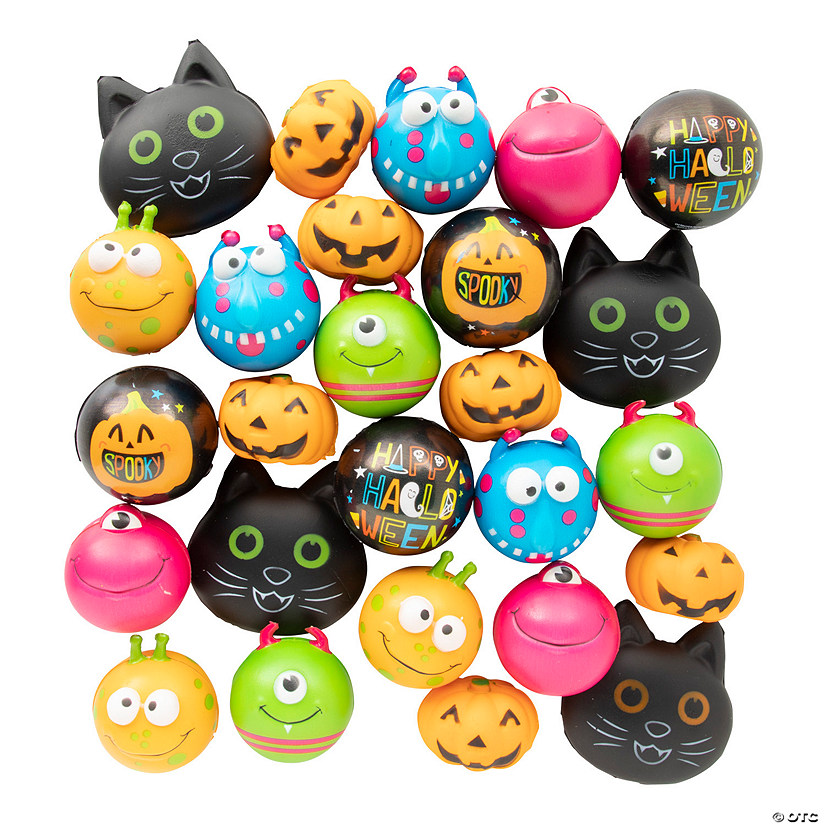 Bulk 60 Pc. Halloween Stress Toy Assortment Image