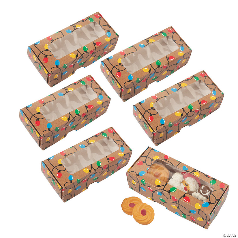 Bulk  60 Pc. Holiday Lights Cookie Boxes Image