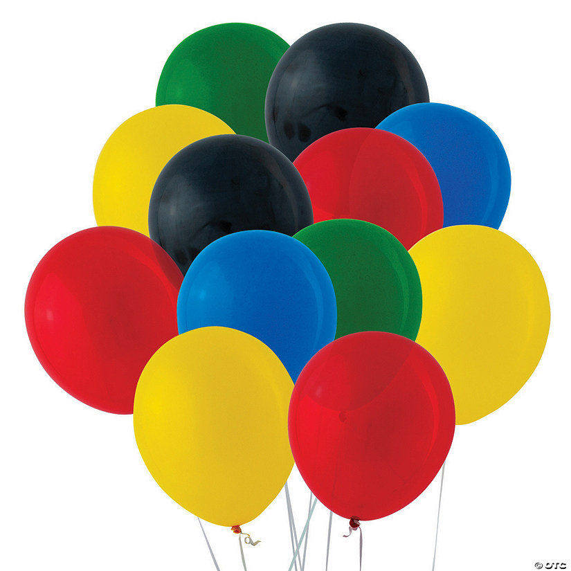 Bulk  60 Pc. International Games 11" Latex Balloons Image