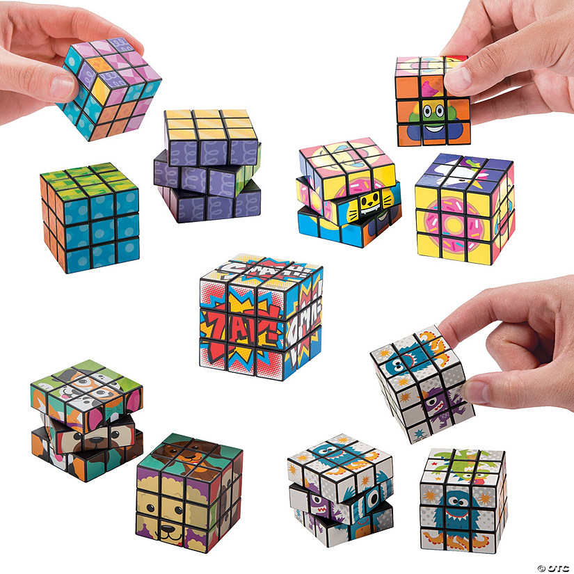 Bulk 60 Pc. Mini Puzzle Cube Assortment Image
