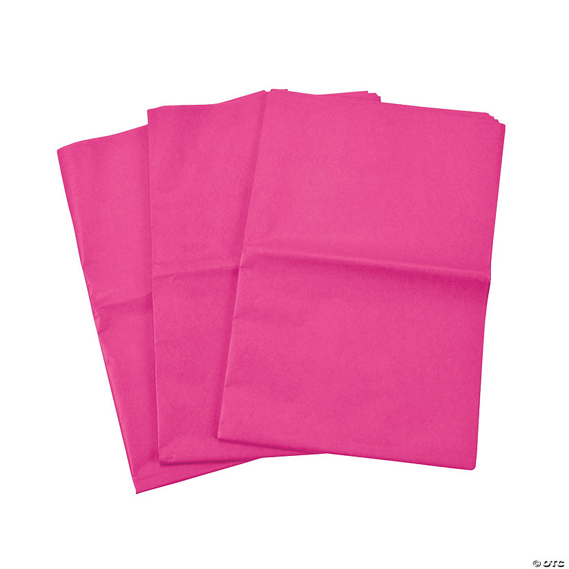 Bulk 60 Pc. Pink Tissue Paper Sheets Oriental Trading