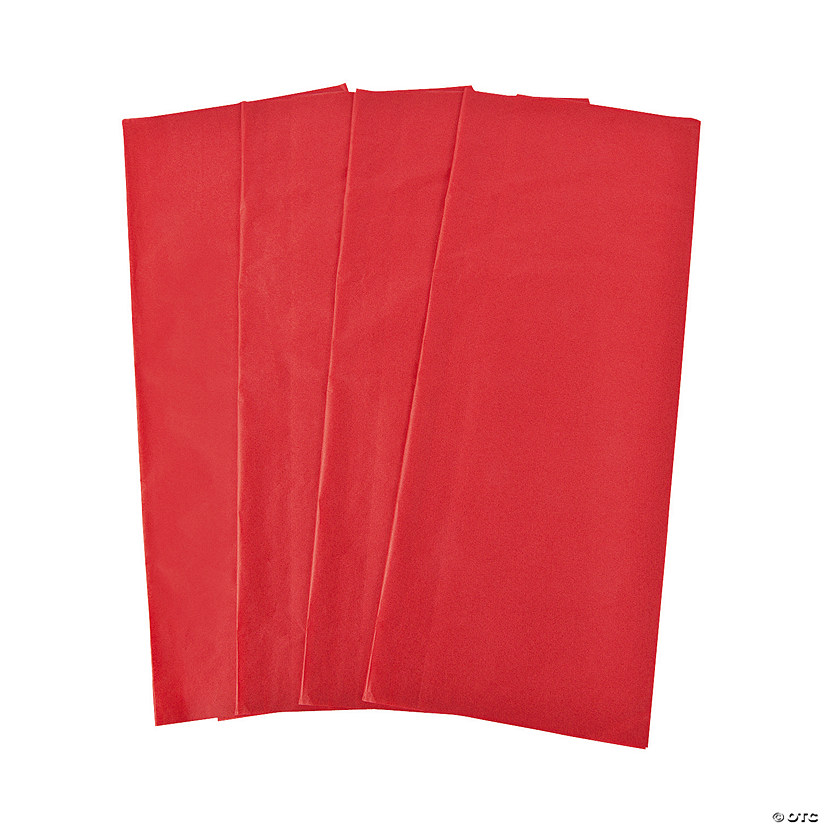 Bulk  60 Pc. Red Tissue Paper Sheets Image