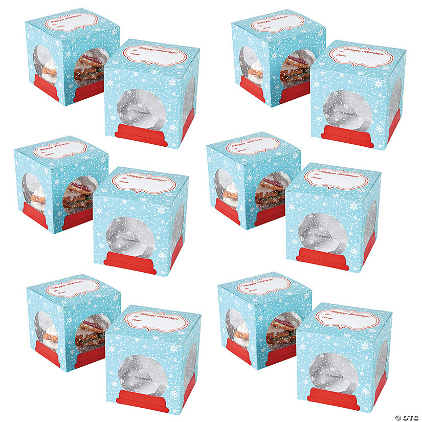 Bulk  60 Pc. Snow Globe Cookie Boxes Image