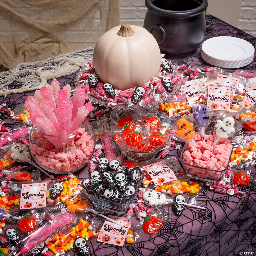 Bulk 636 Pc. Pink-a-Boo Halloween Candy Buffet Kit Image