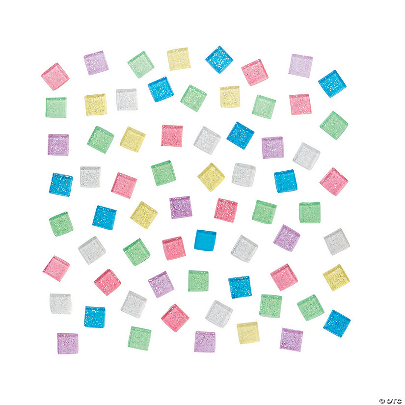 Bulk 700 Pc. Glitter Mosaic Squares Image