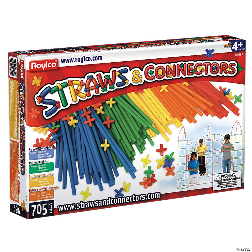 Bulk 705 Pc. Roylco Straws &amp; Connectors Set Image