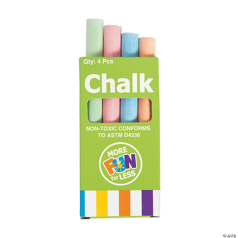 Bulk 72 Pc. 4-Color Boxed Chalk Image