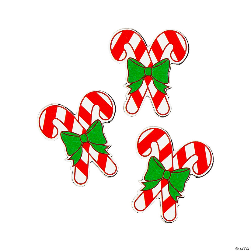 Bulk 72 Pc. Christmas Candy Cane Pins Image
