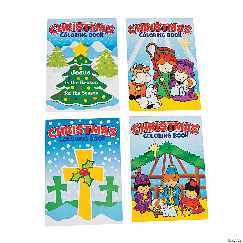 Bulk 72 Pc. Christmas Religious Coloring Books Image