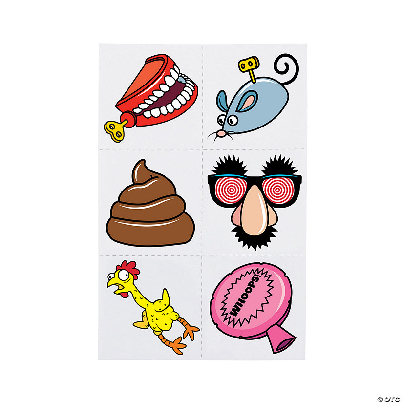 Bulk 72 Pc. Classic Gags Temporary Tattoos Image