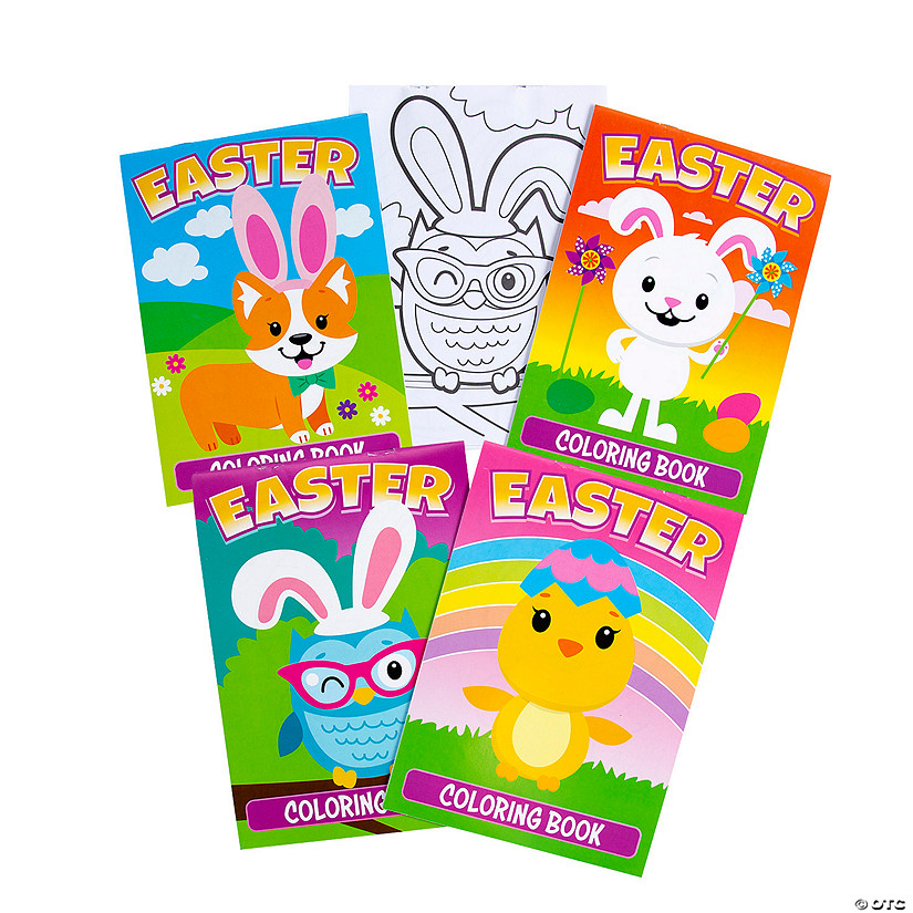 Bulk 72 Pc. Easter Coloring Books Image
