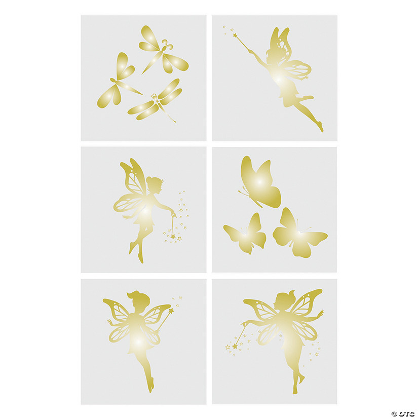 Bulk 72 Pc. Fairy Foil Temporary Tattoos - 72 Pc. Image