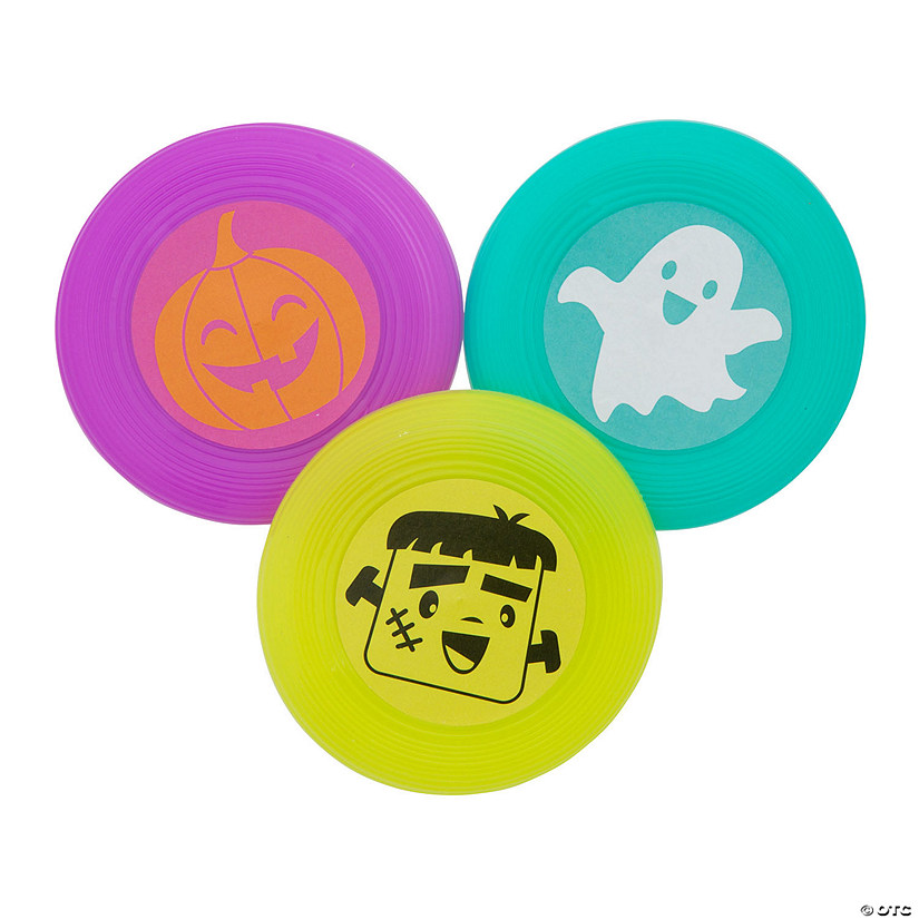 Bulk 72 Pc. Mini Halloween Flying Discs Image