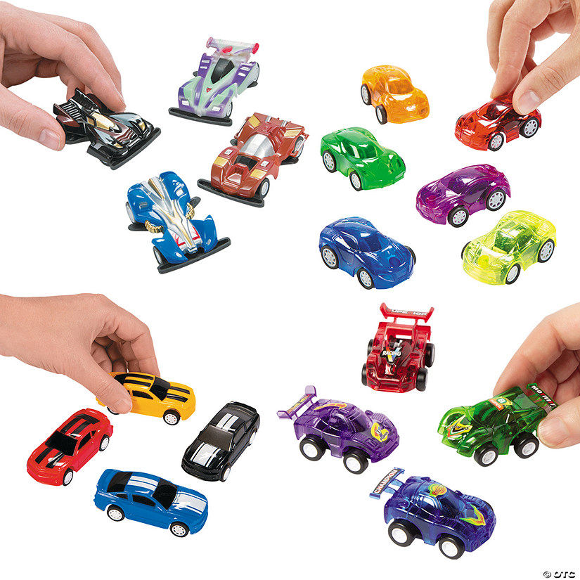 Bulk 72 Pc. Mini Pull-Back Cars & Race Cars Assortment Image