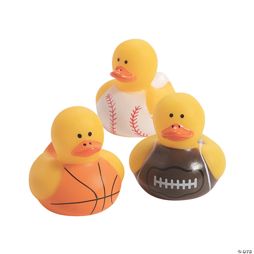 Bulk 72 Pc. Mini Sports Rubber Ducks Assortment Image