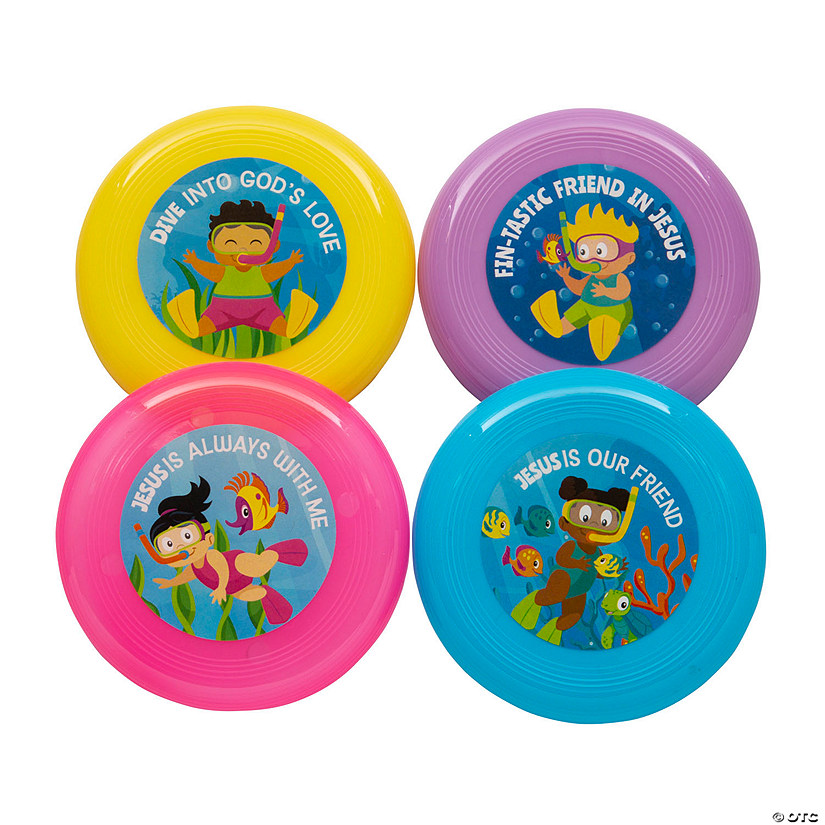 Bulk 72 Pc. Mini Under the Sea VBS Flying Discs Oriental Trading