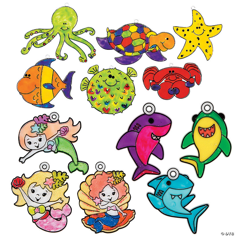 Bulk 72 Pc. Ocean Suncatcher Assortment Oriental Trading