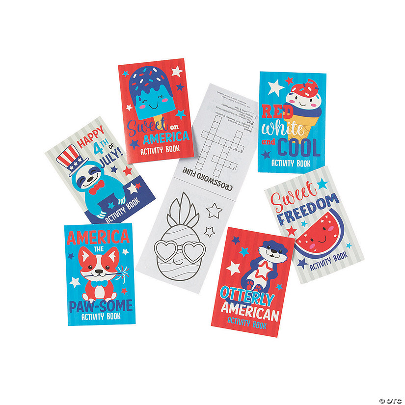 Bulk 72 Pc. Patriotic Mini Activity Book Assortment Image