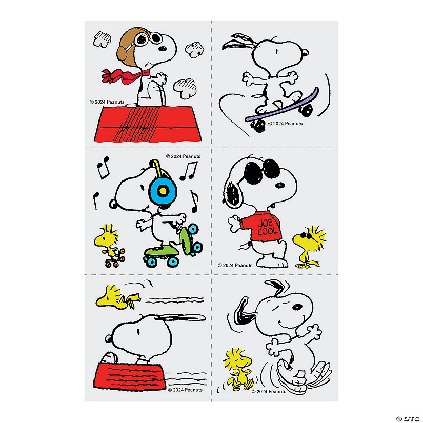 Bulk 72 Pc. Peanuts<sup>&#174;</sup> Snoopy Temporary Tattoos Image