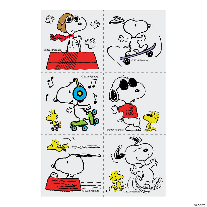 Bulk 72 Pc. Peanuts<sup>&amp;#174;</sup> Snoopy Temporary Tattoos Image