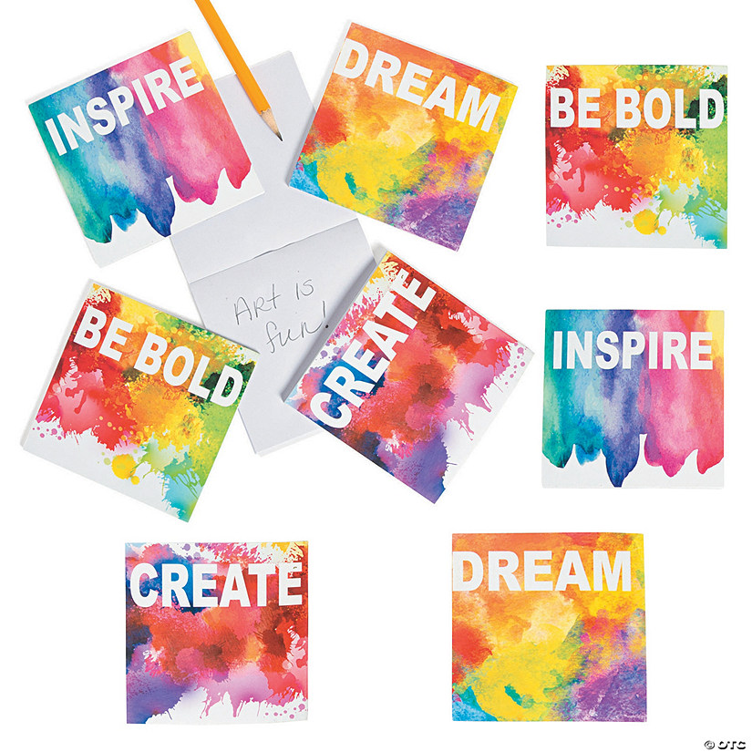 Bulk 72 Pc. Rainbow Watercolor Notepads Image