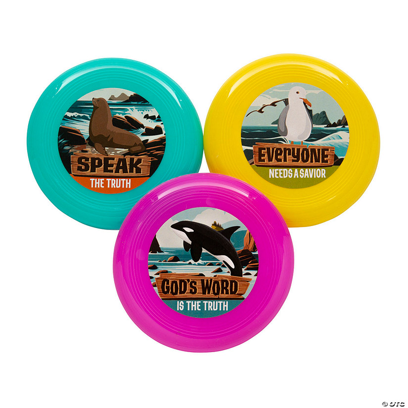 Bulk 72 Pc. Rocky Beach VBS Mini Flying Discs Discontinued