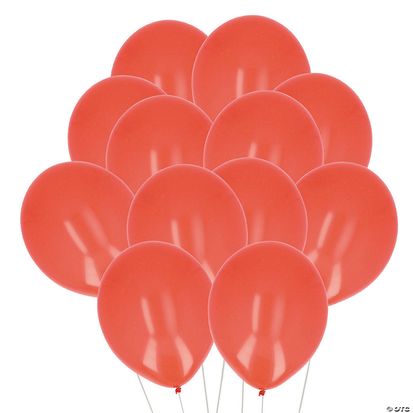 Bulk 72 Pc. Solid Bright Color Helium Quality 12" Latex Balloons Image
