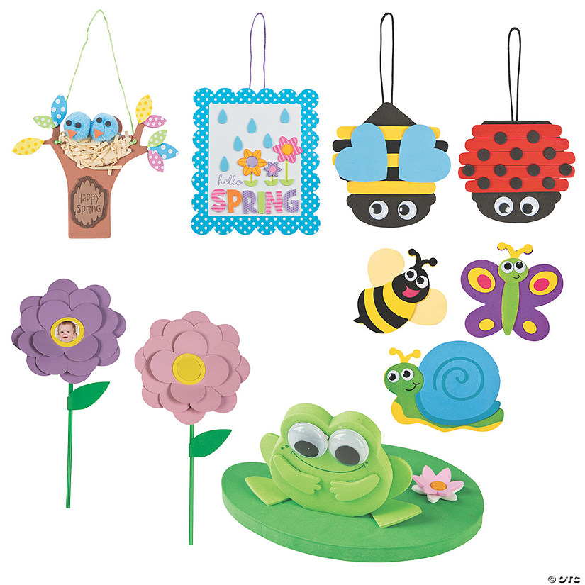 Bulk 72 Pc. Spring Craft Kit Assortment Image