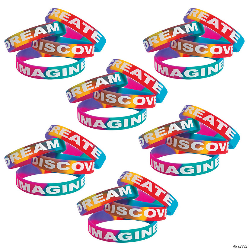 Bulk 72 Pc. Watercolor Bracelets Image