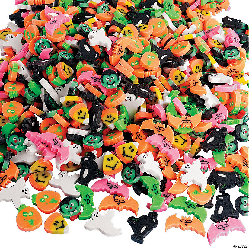 Bulk 720 Pc. Halloween Mini Eraser Assortment Image