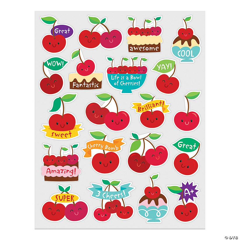 Bulk 80 Pc. Cherry-Scented Stickers Image