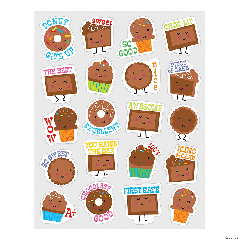 Bulk 80 Pc. Chocolate-Scented Stickers Image