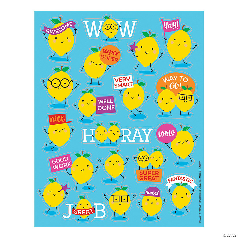 Bulk 80 Pc. Eureka<sup>&amp;#174;</sup> Lemon Scented Stickers Image