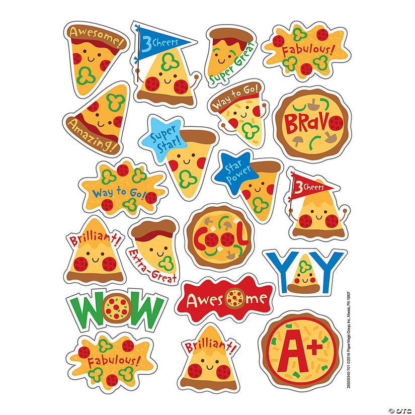 Bulk 80 Pc. Eureka<sup>&#174;</sup> Pizza Scented Stickers Image