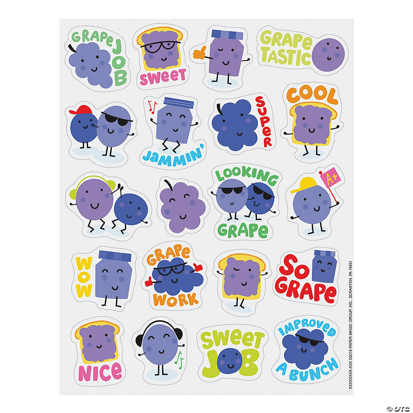 Bulk 80 Pc. Grape-Scented Stickers Image