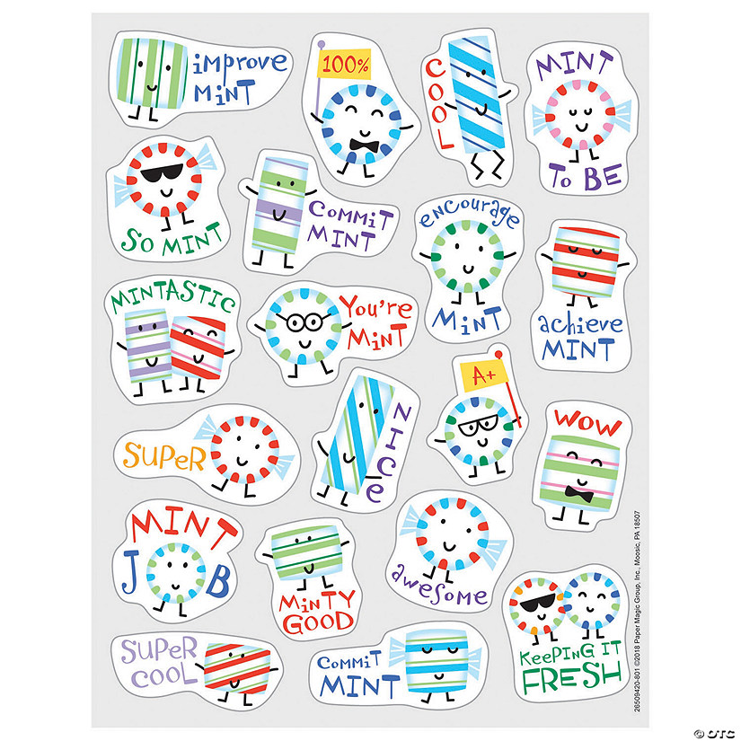 Bulk 80 Pc. Mint-Scented Stickers Image