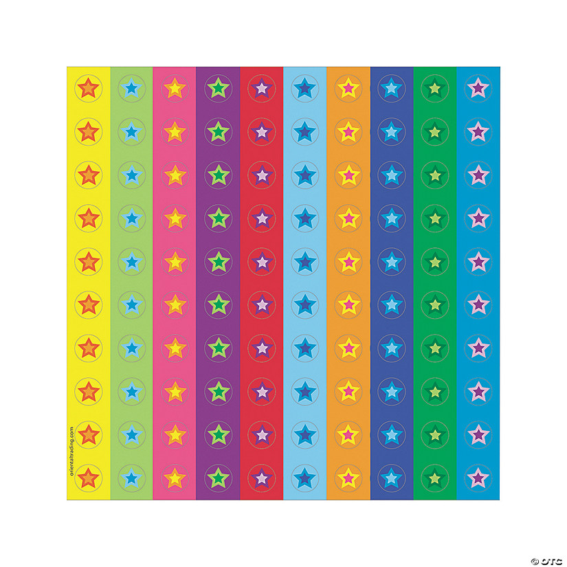 Bulk 800 Pc. Stars Mini Stickers Oriental Trading