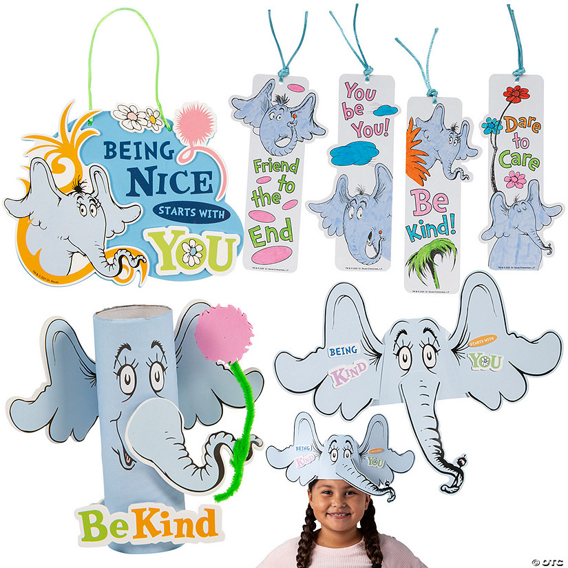 Bulk 84-Pc. Dr. Seuss&#8482; Horton Hears a Who&#8482; Kindness Craft Kit Assortment Image