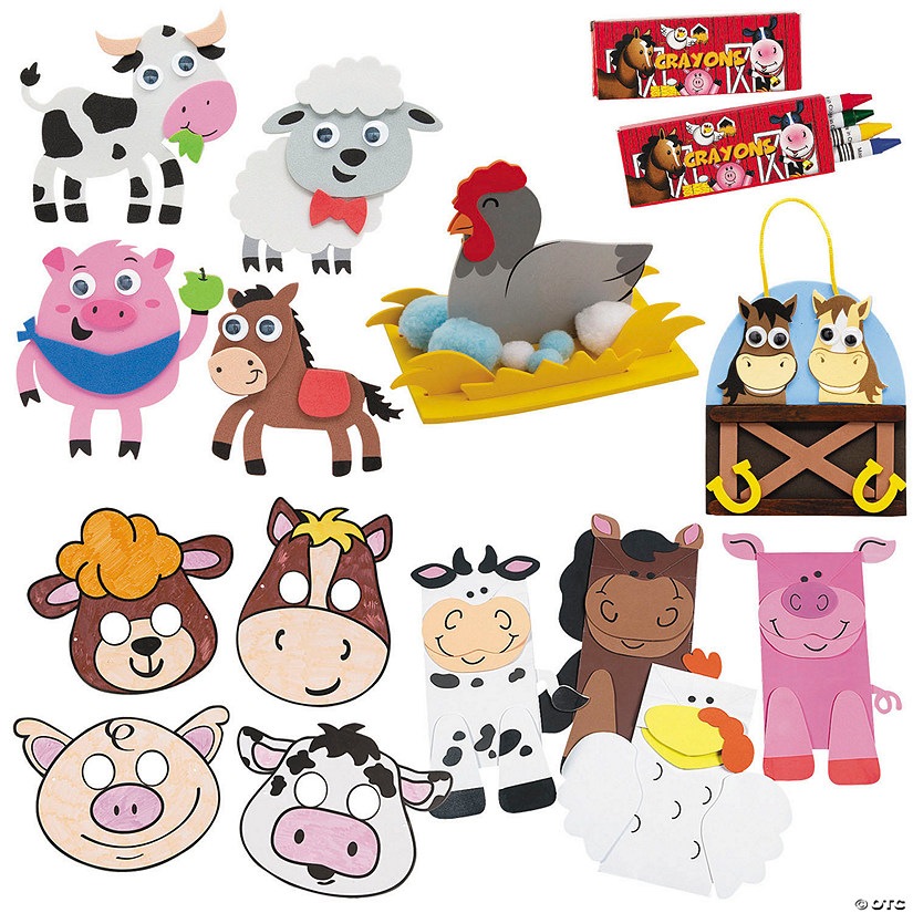 Bulk 84 Pc. Farm Adventure Boredom Buster Kit - Makes 60 Image