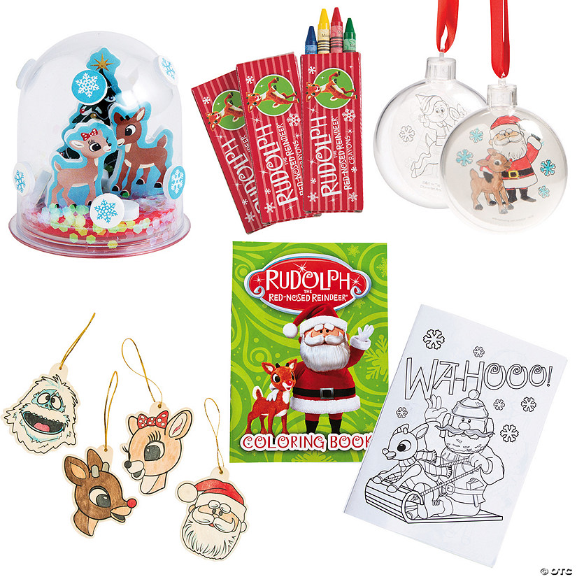 Bulk 84 Pc. Rudolph the Red-Nosed Reindeer<sup>&#174;</sup> Christmas Craft Kit Assortment Image