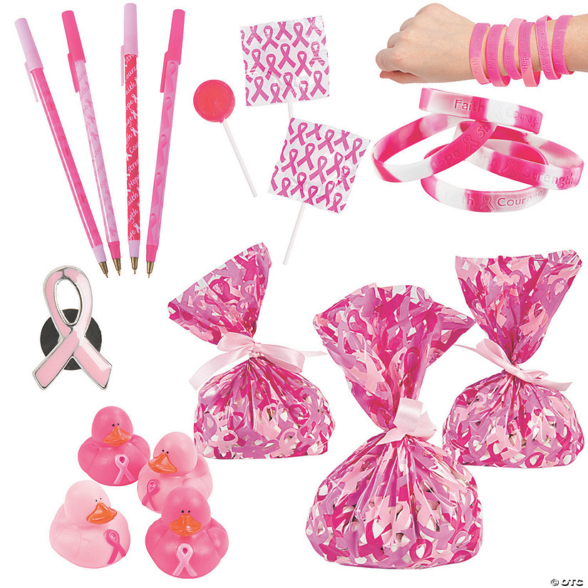 Bulk 885 Pc. Breast Cancer Awareness Handout Kit Image