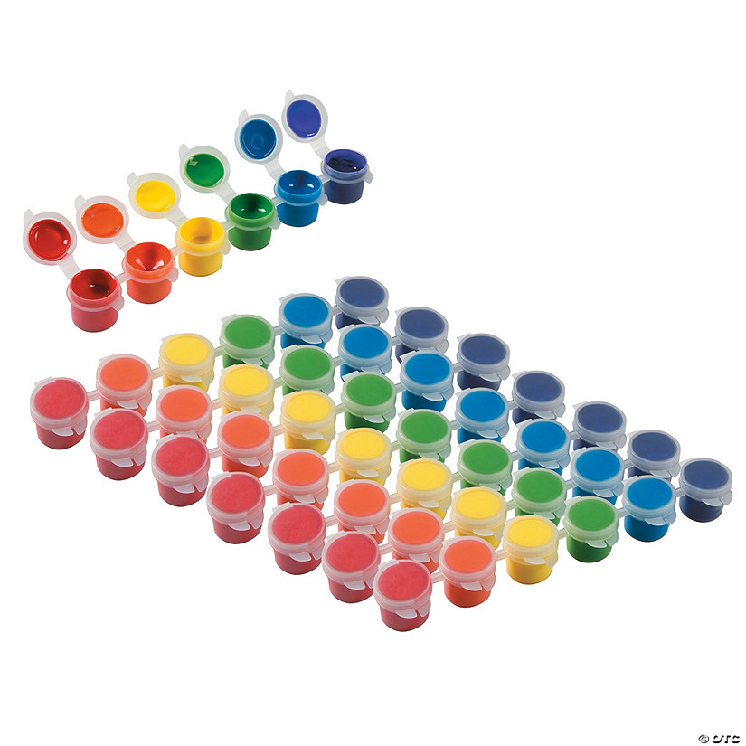 Bulk 96 Pc. 6-Color Rainbow Acrylic Paint Strips Image