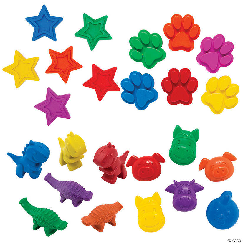 Bulk 96 Pc. Shaped Crayons Kit Image