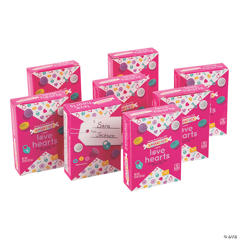 Bulk 96 Pc. Smarties<sup>&#174;</sup> Valentine Candy Love Hearts Image
