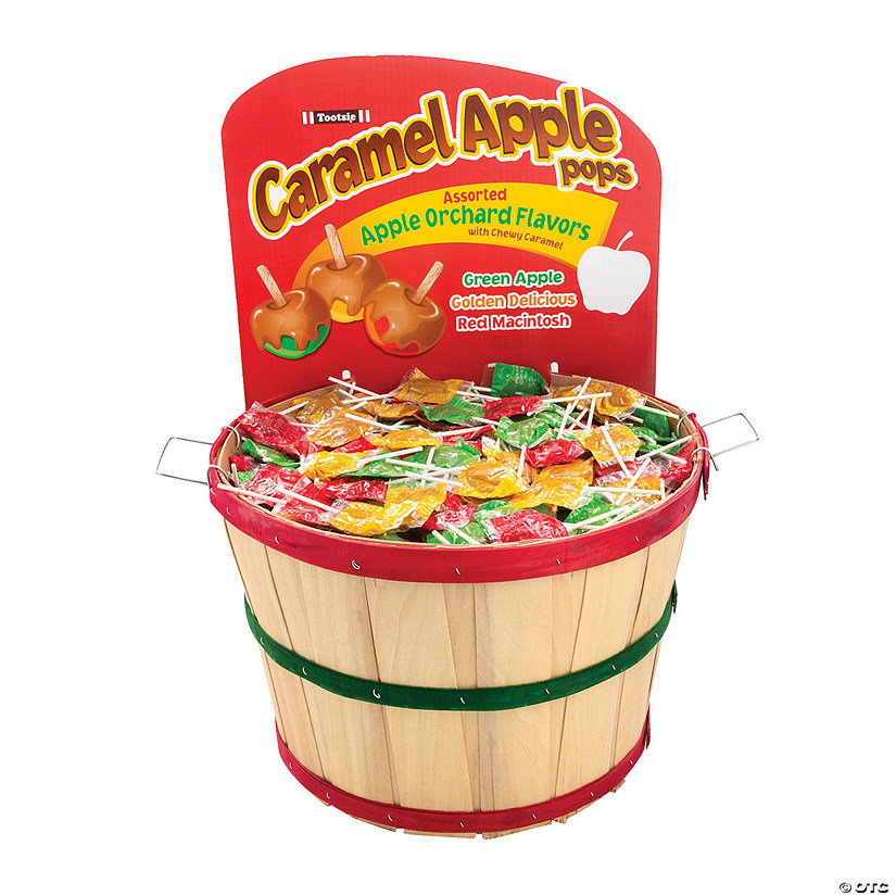 Bulk 990 Pc. Tootsie<sup>&#174;</sup> Apple Orchard Pops Basket Image