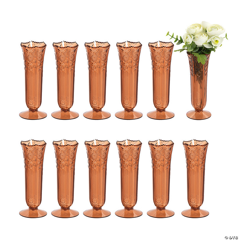 Bulk Amber Bud Vases 24 Pc. Oriental Trading