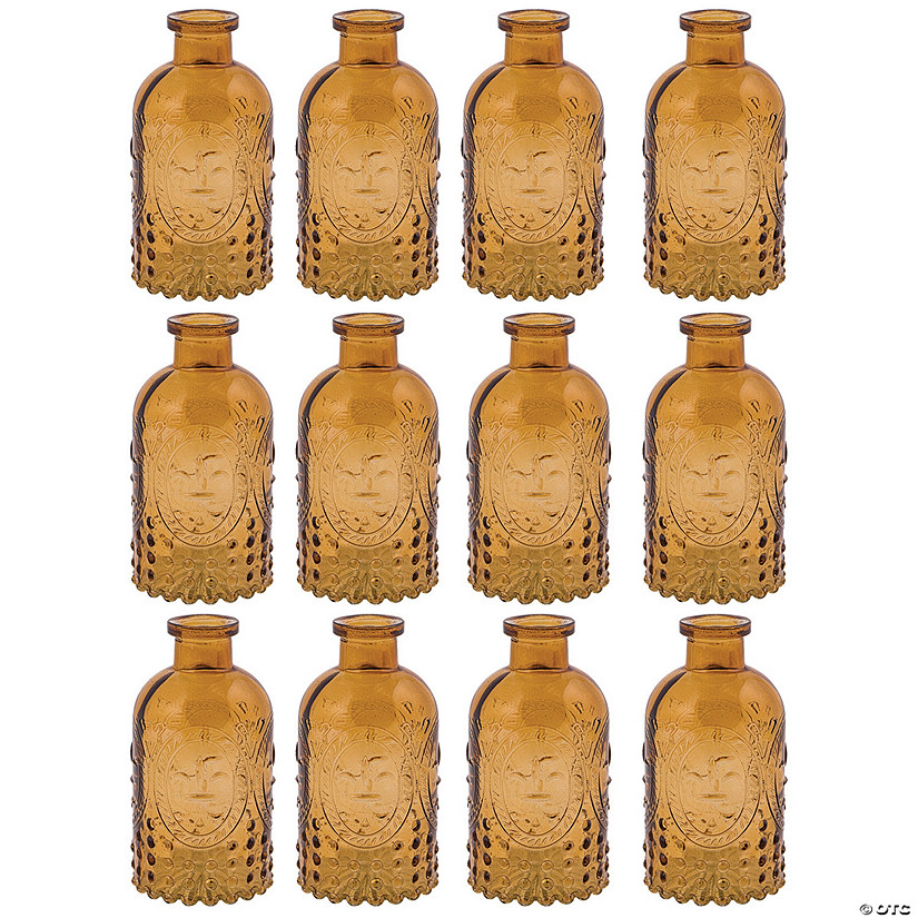 Bulk Amber Ridged Vases 12 Pc. Oriental Trading