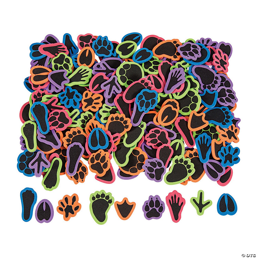 Bulk Animal Paw Print Self-Adhesive Shapes - 300 Pc. Image