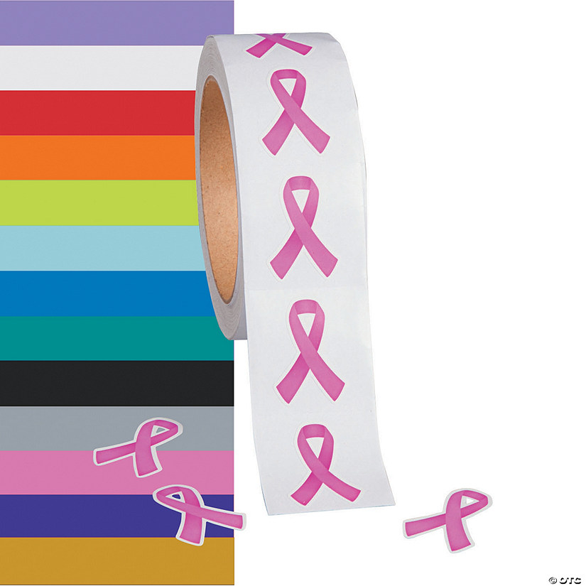 Bulk Awareness Ribbon Sticker Roll - 500 Pc. Image